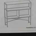 BEHIND BLISS 3-Tier Couch Table Skinny, Thin Sofa Table with Storage, Narrow Entry Console Table, Tall Sofa Tables Narrow Long, Console Table Couch, Narrow Entryway Table for Living Room Foyer Hallway