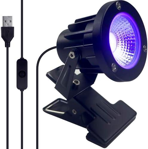 Black Light 13W 6ft UV Light Lamp, IP65 Clip on Lamp UV Resin Lights, for Fluorescent Tapestry Poster Body Paint Glow Party (1)