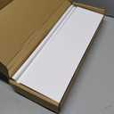 White Floating Shelves for Wall Decor, Wall Mounted Wood Storage Shelf for Bedroom, Living Room, Bathroom, Kitchen, Nursery, Display Picture Ledge Shelf with Lip Set of 2-16 Inches, White