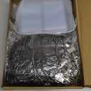 Marspark 200 Pcs Name Tag Lanyards with ID Holder Lanyards for ID Badges Resealable Flat Neck Name Tag with Clip Waterproof Plastic Clear Badges Bulk for School Office Supplies (Black)