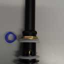 KES Bathroom Sink Drain with Overflow Vessel Sink Stopper Pop Up Drain Assembly Matt Black for 1.6"-1.9" Sink Hole, All Metal Rustproof Brass and 304 Stainless Steel, S2008A-BK