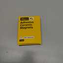 Strong Ceramic Round Magnets With Adhesive Backing (1x0.15"/25x4mm, 36 pcs) - Heavy Duty Sticky Magnets, Non-Corrosive, Versatile For Home, Office, Workshop, Whiteboard, Fridge And Hobby Use