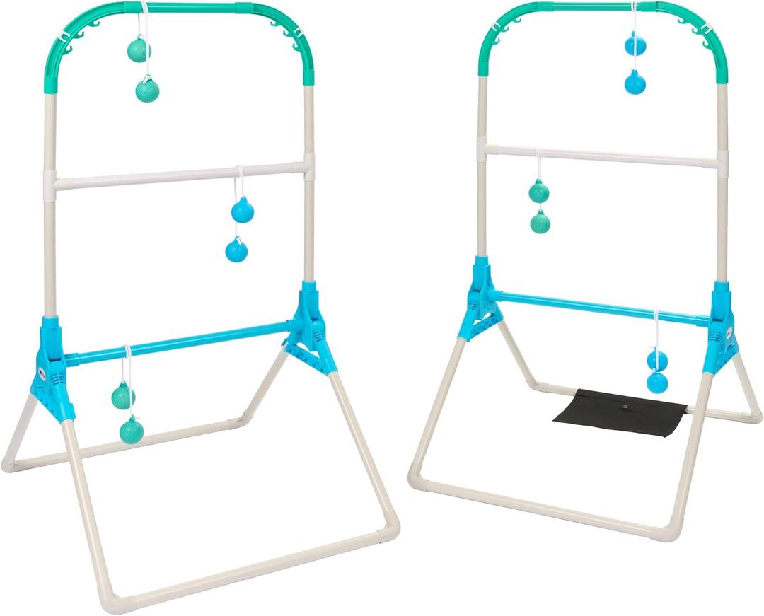 Wild Sports Folding Ladderball Set - Lightweight and Portable Outdoor Game - Includes 6 Bolos