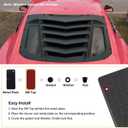 Rear Window Louvers Installation Hardware Accessories for for Ford Mustang Camaro Dodge Challenger, Universal Double Side 3M Tape Mounting Set