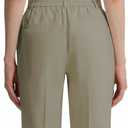 Tapata Women's 28"/30"/32"/34" Straight Linen Dress Pants with Pockets Tall, Petite, Regular for Office Work Business (Brown, XL)