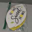 Lemon Kitchen Wall Decor Set of 3, Wooden Hanging Signs with Rope, Farm Fresh Lemon Home Sweet Home Wall Art for Kitchen, Dining Room, Farmhouse Summer Decor