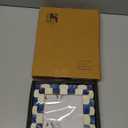 Handicrafts Home 5 by 7 Blue Picture Frame, Blue & White Scallop pattern Bone inlay Photo Frame for Wall & Tabletop, Boho Farmhouse Vintage Home Decor, Gallery Wall & Desk Decor, Family Frame Fall decor