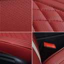 GXT Car Seat Covers Front Seats Only, Front Car Seat Covers 2 Pack, Premium Faux Leather Car Seat Cushion - Universal Fit for Most Sedans SUV Pick-up Truck with Headrests(Red)