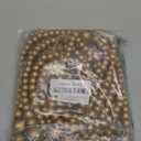 16 Feet Christmas Wood Bead Garland Wooden Bead Garland for Christmas Tree Holiday Decoration (Gold)