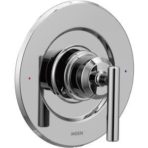 Moen Gibson Chrome Posi-Temp Pressure-Balancing Modern Valve Handle Only Trim, Valve Required, T2901