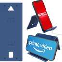 iFLEX Buddy Cell Phone and Tablet Stand Companion - Ideal for Air Travel, Work, and Home Use - Flexible Holder for All Mobile Devices - The Ultimate iPhone Cell Phone Stand Solution (Blueberry)