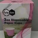 Turbo Bee 600Pack 3oz Small Paper Cups,Disposable Pink Bathroom Cups for Party, Picnic,Travel and Event