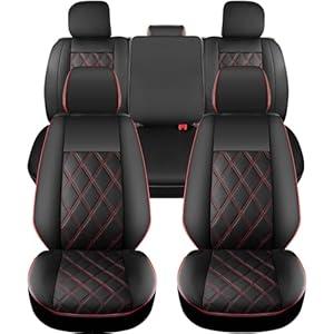for Tacoma Seat Covers Custom Fit for 2016-2023 Crew Double Access Cab/ Extended Cab Toyota Tacoma with Water Proof Faux Leather - Center Console Armrest Covers - Fully Covered