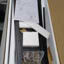 Over The Toilet Storage Cabinet with 2-Door Design Bathroom Organizers and Storage with Anti-Tip Device Over Toilet Organizer with Shelves for Bathroom,Restroom,Laundry Black