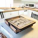 02 German Shepherd Dog Coaster - German Shepherd Dog Puzzle Wooden Coaster Set - Interlocking Jigsaw Drink Mats with Laser-Cut Design