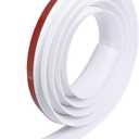 uxcell Floor Transition Strip Self Adhesive, Carpet to Tile Transition Strip Edging Trim Strip for Laminate Doorway Edge Height Less Than 10mm/0.4in, White 6.56Ft