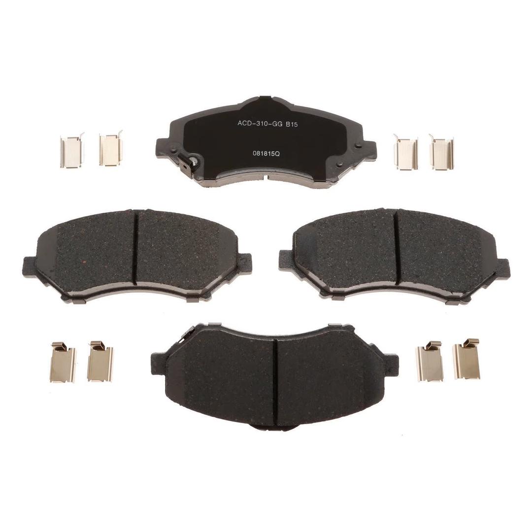 Disc Brake Pad Set Fits select: 2008-2016 CHRYSLER TOWN & COUNTRY, 2009-2016 DODGE GRAND CARAVAN