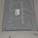 Silicone Drying Mat, 16"X13" With Built-in Drain Lip,Heat-Resistant,Eco-friendly,Hygienic Drying Pad,Leak-Proof and Non-Slip,Silicone Dish Drying Mat for Kitchen Counter or SinkBlack 16X13