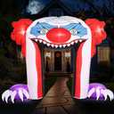 ZPISF Halloween Inflatables Giant 11 FT Creepy Clown Archway Outdoor Decorations, Large Halloween Blow Up Yard Decorations for Front Yard Lawn Garden Decor