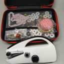 Handheld Sewing Machine, Mini Portable Hand Sewing Machine, Complete 147-Piece Sewing Kit & Accessories, Ideal for Adults & Beginners, Set of Quick Home Clothing Repair Tools, Good Gift