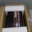 5000 Watt Pure Sine Wave Power Inverter, 12V DC to 110V/120V AC Converter 10000W Peak, with Remote Control LCD, 4 AC Outlets & USB Port & Hardwire Terminal, for Car Truck RV Camping Solar System EPS