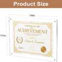 Acrylic Wall Mount Picture Frame Self-adhesive 11x14, Clear No Drilling Magnetic Floating Frameless Photo Frames for Display Diploma Degree Certificate and Files