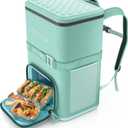 Ninja FrostVault Go Can Soft Cooler, 24, 36, Leak Proof, Built-in Cup Holder, 2 Ice Packs and Dry Storage Drawer, Polyester Insulation, Hiking, Camping, Picnic