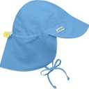 green sprouts Baby Flap Sun Protection Swim Hat (9-18 Months, Light Blue)