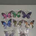 Jetec 8 Pcs Metal Butterfly Wall Decor 6.5 in Butterflies Outdoor Fence Art Sculpture Hanging Decorations for Wall Fence Yard Patio Garden Housewarming Birthday Weeding Party Decoration(Lovely Style)