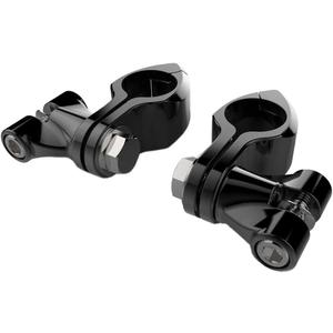 Ciro 60022 Standard Engine Guard Highway Peg Mount Kit (Black For All 1-1/4")