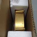 NIKKY HOME Vintage Table Top Clock, Silent Small Shelf Desk Clock Battery Operated Rustic Design, Home Decor for Living Room, Bedroom, Bedside, Gift Clock - Gold