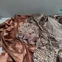 Women's Pure Short Silky Robes Bridesmaid Bride Party Satin Robes Sleepwear 2 pack Medium