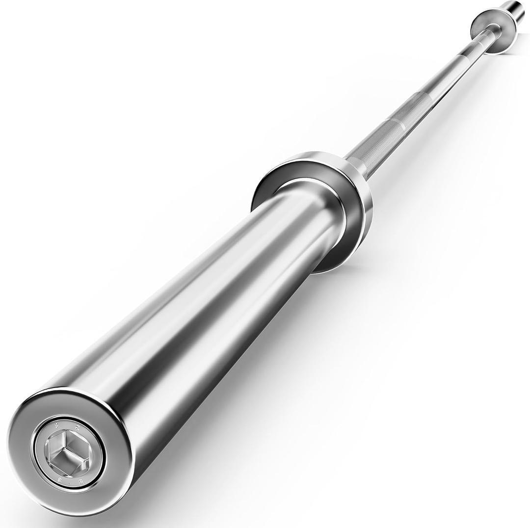 Olympic Barbell Weight Bar for Weightlifting, Bench Press Bar 7ft/6ft/5ft for Strength Training, Rated 500lbs/400lbs/330lbs Weight Capacity