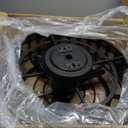Orison 21.5'' Caged Ceiling Fan with Light, Low Profile Ceiling Fan with Light and Remote (395-Black Flush Mount)