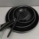 Nonstick Frying Pan Set - Iron Frying Pan 3-Piece Set (8", 10", 12") + 2 Silicone Spatulas, With Premium Nonstick Coating, Up to 450F, Skillet Suitable for Induction, Gas & More