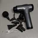 Massage Gun Deep Tissue, Handheld Electric Muscle Massager, High Intensity Percussion Massage Device for Pain Relief with 9 Attachments & 30 Speed(Grey)