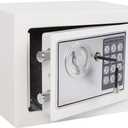 Yuanshikj Electronic Deluxe Digital Security Safe Box Keypad Lock Home Office Hotel Business Jewelry Cash Use Storage (Silver 1)