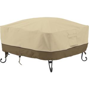 Classic Accessories Veranda Water-Resistant 36 Inch Full Coverage Square Fire Pit Cover, Patio Furniture Covers