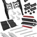 Black Saddlebag Hardware Latch Kit For Harley Touring 2014-2026