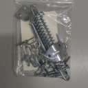 1 Set Screen Door Chain for Door Spring Screen Door Chain and Spring Heavy Hardware Door Chain Stopper for Windproof Safety Storm Door Closing Device Silver