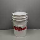 Wilson Sporting Goods Ball Bucket with Lid, White