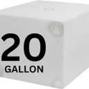 20 Gallon RV Fresh Water Tank, Potable Water Storage Tank for Drinking, Cooking, Cleaning, Showering, for Campers, Trailers, Motorhomes, RVs, Cube Shape, 21" x 17" x 14" (WT-5546)