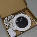 LORDEM Grow Light, LED Plant Light for Indoor Plants Growing, Full Spectrum Desk Growth Lamp with Automatic Timer for 4H/8H/12H, 4 Dimmable Levels, Height Adjustable 9.8"-30.6" (White with Base)