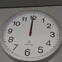 AKCISOT Atomic 10 Inch Wall Clock Analog Clocks for Indoor Kitchen, Battery Operated Clock for Bedroom Office Classroom Living Room(Silver)