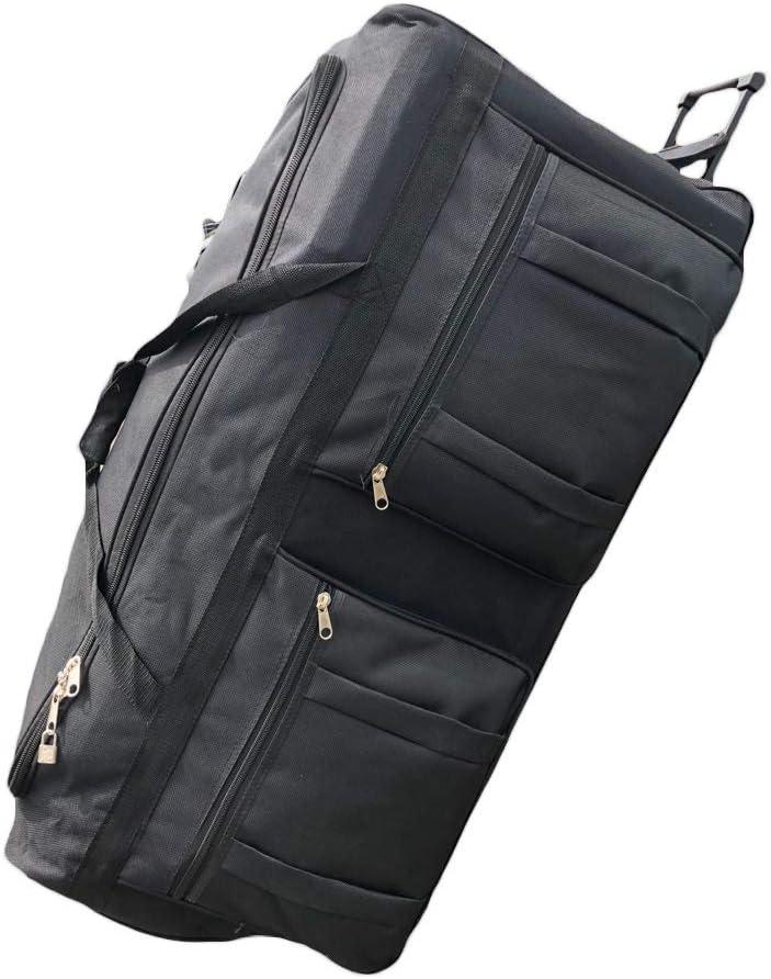 46-inch Rolling Duffle Bag with Wheels, Luggage Bag, Hockey Bag, XL Duffle Bag With Rollers, Heavy Duty Oversized Storage Bag