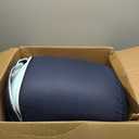 Serta ThermaGel Cooling, Pressure-Relieving Memory Foam Mattress Topper, 3 Inch, Queen,Blue