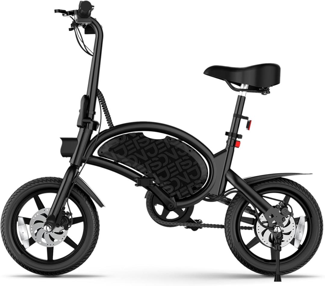 Jetson Bolt Electric Bike, Foot Pegs, Easy-Folding, Built-in Carrying Handle, Twist Throttle, Cruise Control, Up to 15.5 MPH, Range Up to 15 Miles, Ages 13+