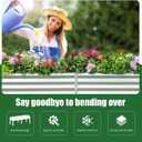 Land Guard Galvanized Raised Garden Bed with Legs, 962432in Raised Garden Beds Outdoor with Drainage Holes, Planter Boxes Outdoor for Backyard, Patio, Balcony, 1200lb Capacity, Silver