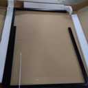 FDW | 5-Piece Dining Table Set | Black | Glass Kitchen Table | for Dining Room, Easy to Assemble
