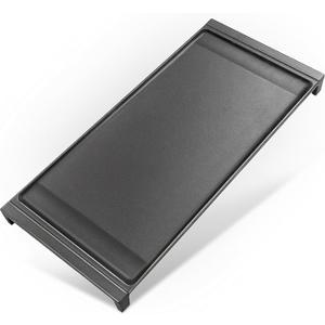 Stove Top Griddle for GE Gas Stove Replacement WB31X24738 Grill Stovetop Cast Iron Pan Flat Plate General Electric Rang Parts Burner Center Griddles Cooktop WB31X24998